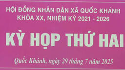 Ngày 29/7/2025, Hội đồng nhân dân xã Quốc Khánh tổ chức thành công kỳ họp thứ hai, khoá XX, nhiệm kỳ 2021-2026