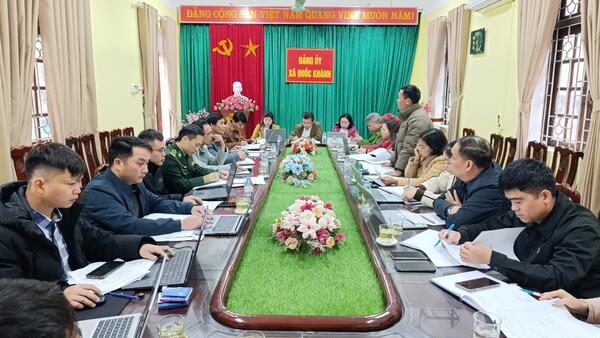 HỘI NGHỊ BAN CHỈ ĐẠO TRIỂN KHAI XÓA NHÀ TẠM, NHÀ DỘT NÁT TRÊN ĐỊA BÀN XÃ QUỐC KHÁNH