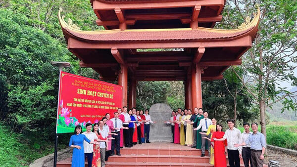 ĐẢNG ỦY ỦY BAN NHÂN DÂN – CHI BỘ HĐND XÃ QUỐC KHÁNH TỔ CHỨC SINH HOẠT CHUYÊN ĐỀ TÌM HIỂU DI TÍCH LỊCH SỬ CẤP QUỐC GIA CỐC MƯỜI – PÁC LÙNG KỲ LÁNG