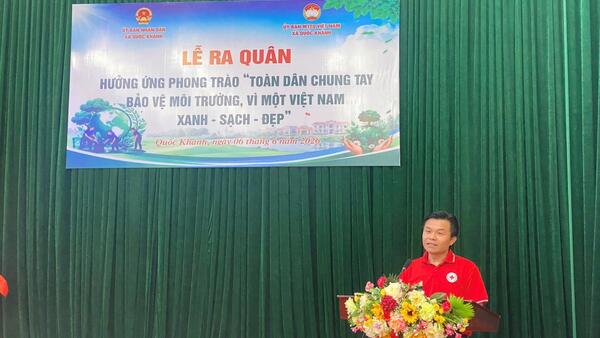 XÃ QUỐC KHÁNH RA QUÂN HƯỞNG ỨNG PHONG TRÀO “TOÀN DÂN CHUNG TAY BẢO VỆ MÔI TRƯỜNG, VÌ MỘT VIỆT NAM XANH – SẠCH – ĐẸP”