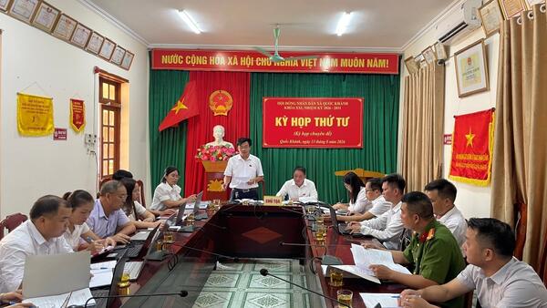 HỘI ĐỒNG NHÂN DÂN XÃ QUỐC KHÁNH TỔ CHỨC THÀNH CÔNG KỲ HỌP THỨ TƯ (KỲ HỌP CHUYÊN ĐỀ) HĐND XÃ KHÓA XXI, NHIỆM KỲ 2026-2031